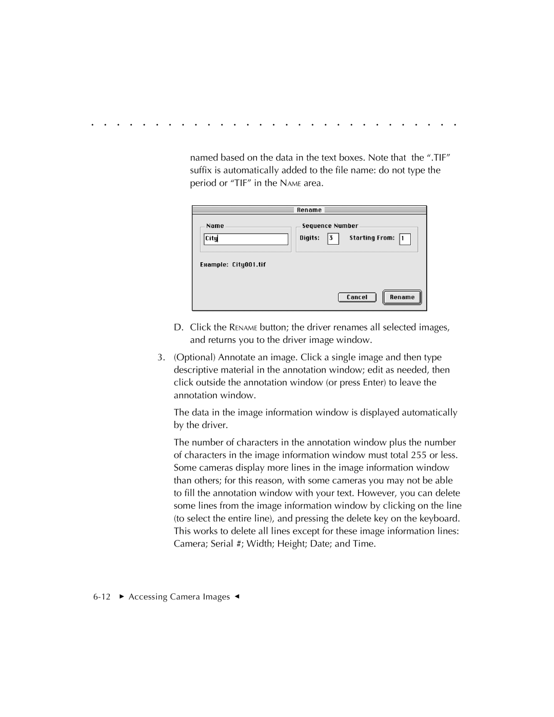 Kodak EOSDCS 1, EOSDCS 5, EOSDCS 3 user manual 12  Accessing Camera Images G 