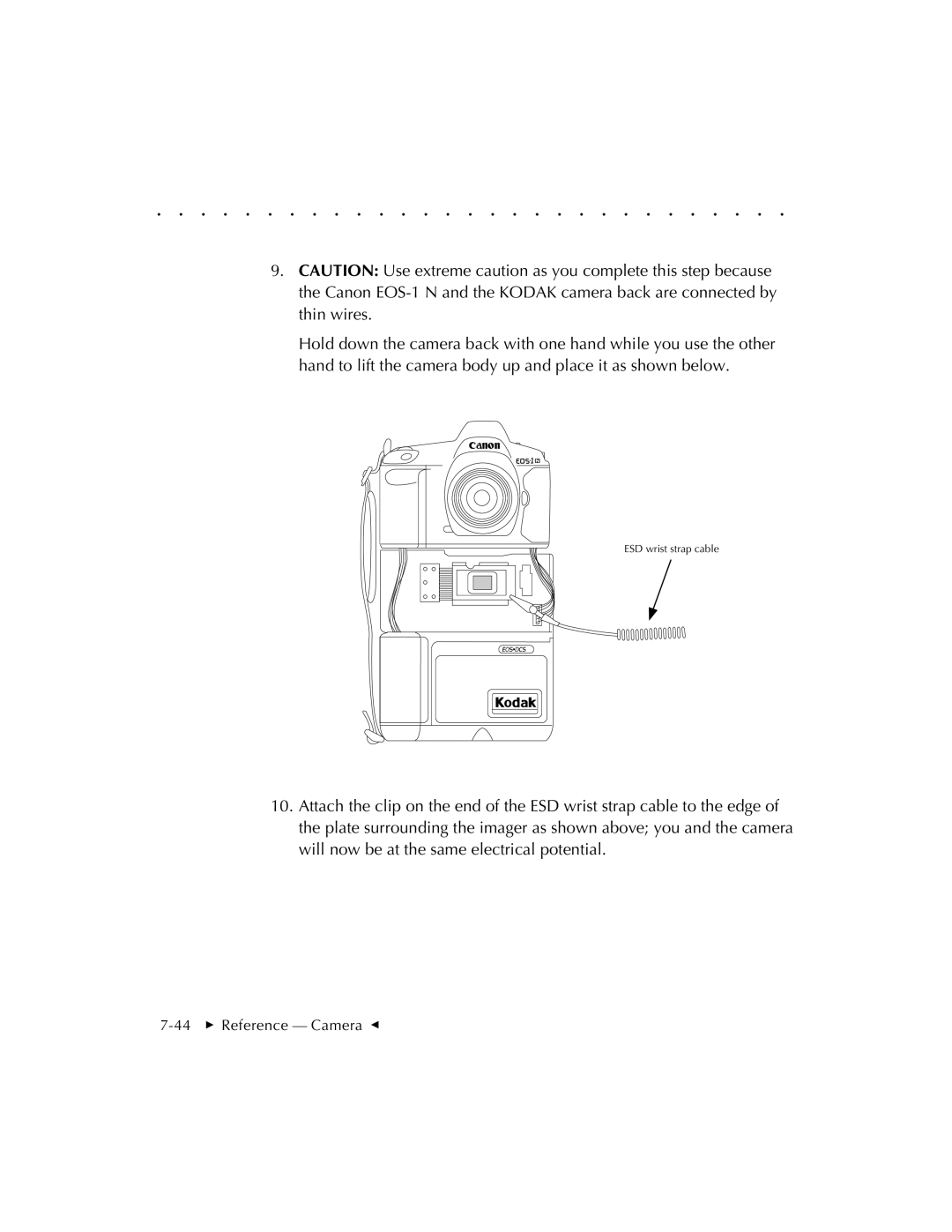 Kodak EOSDCS 1, EOSDCS 5, EOSDCS 3 user manual 44  Reference Camera G 