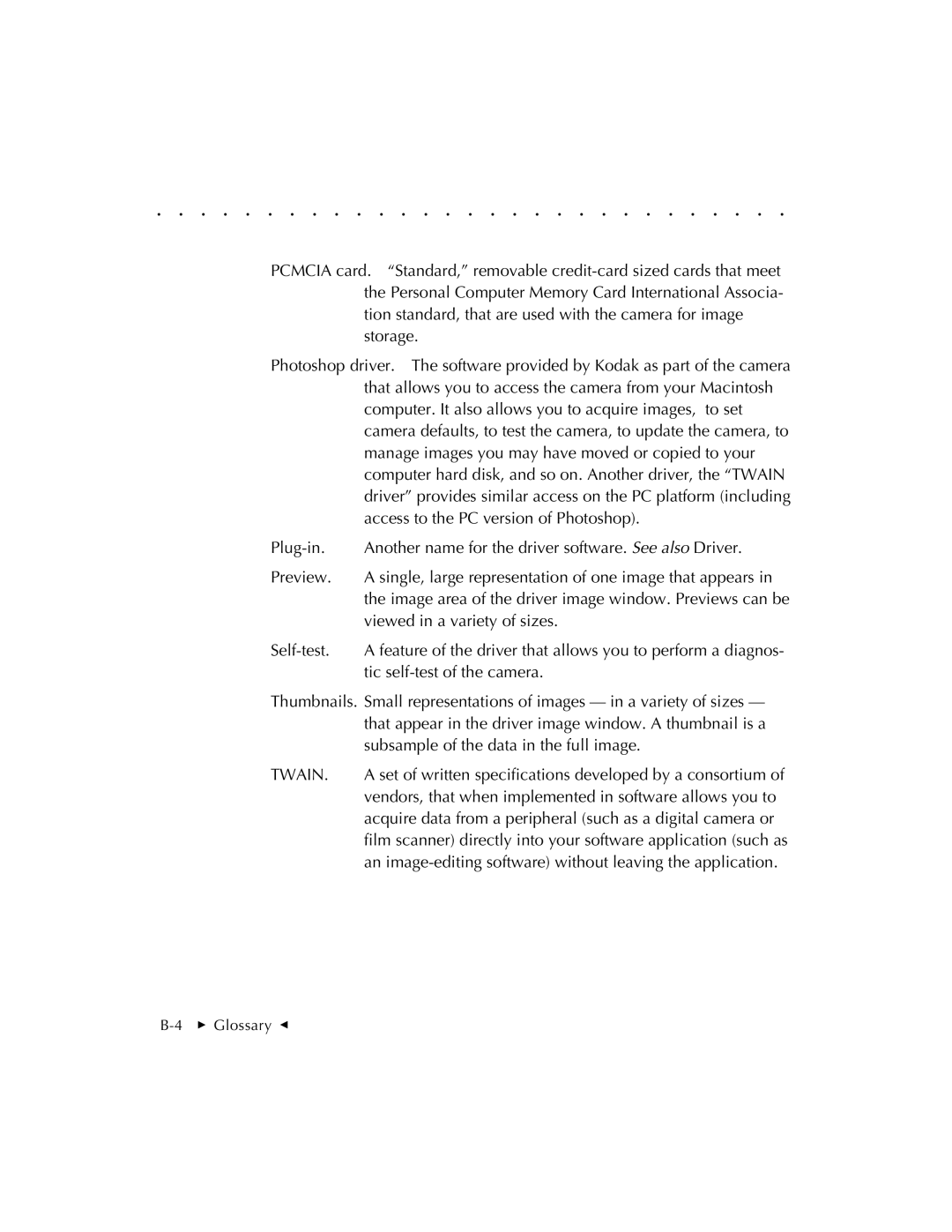 Kodak EOSDCS 3, EOSDCS 5, EOSDCS 1 user manual Twain 