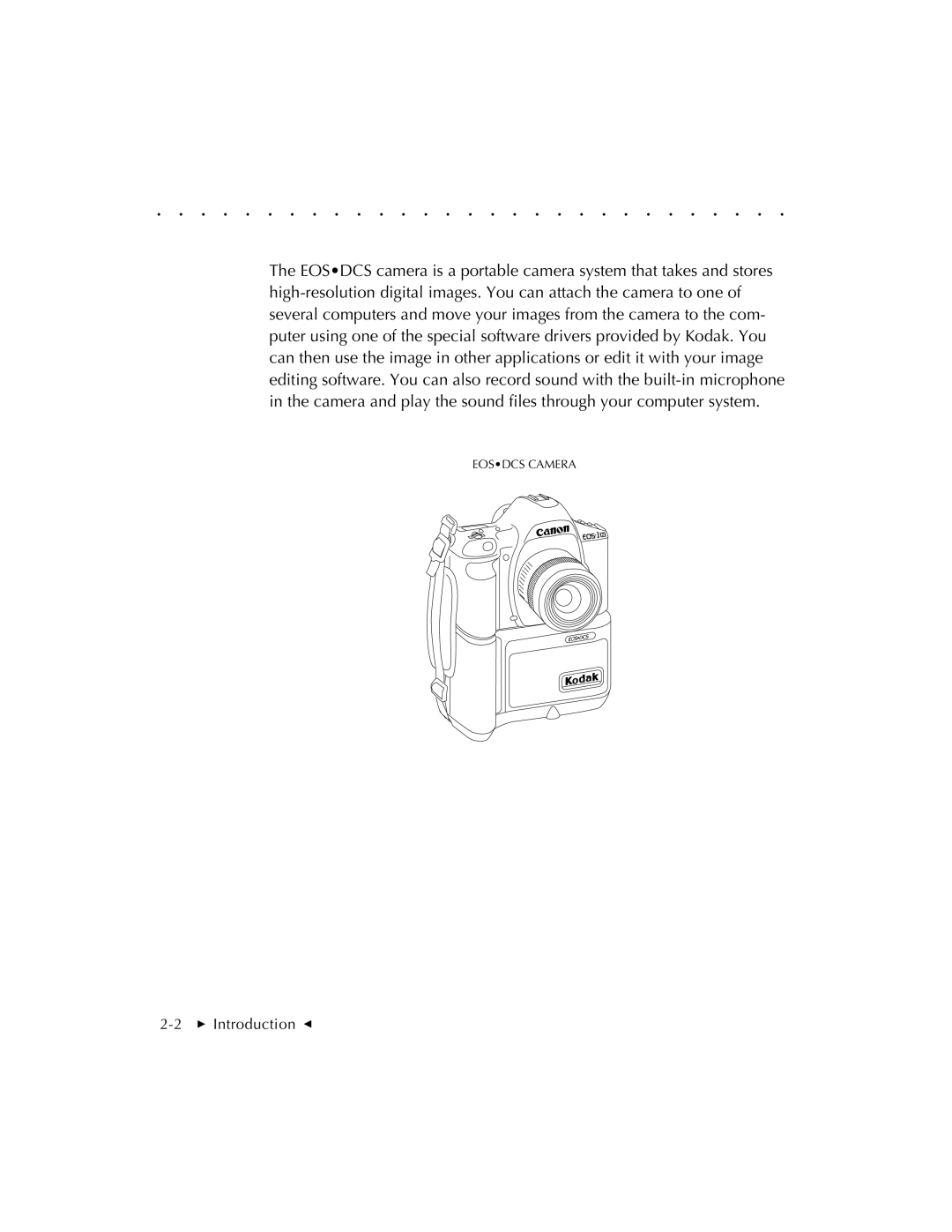 Kodak EOSDCS 3, EOSDCS 5, EOSDCS 1 user manual Eosdcs Camera 