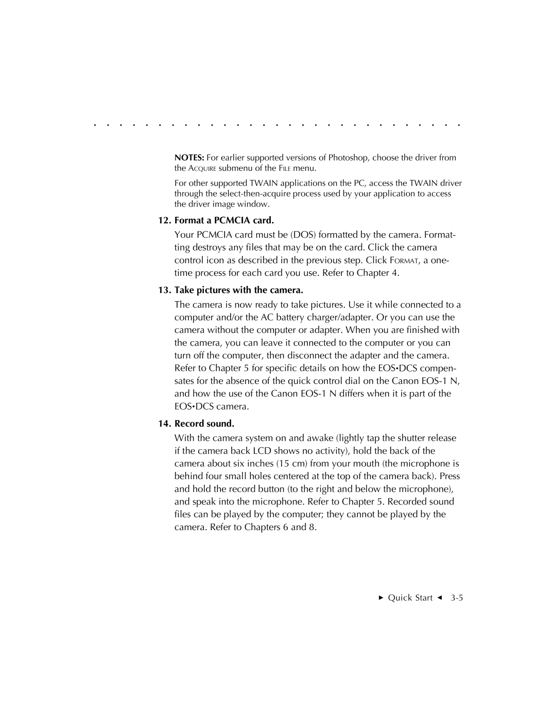 Kodak EOSDCS 3, EOSDCS 5, EOSDCS 1 user manual Format a Pcmcia card 