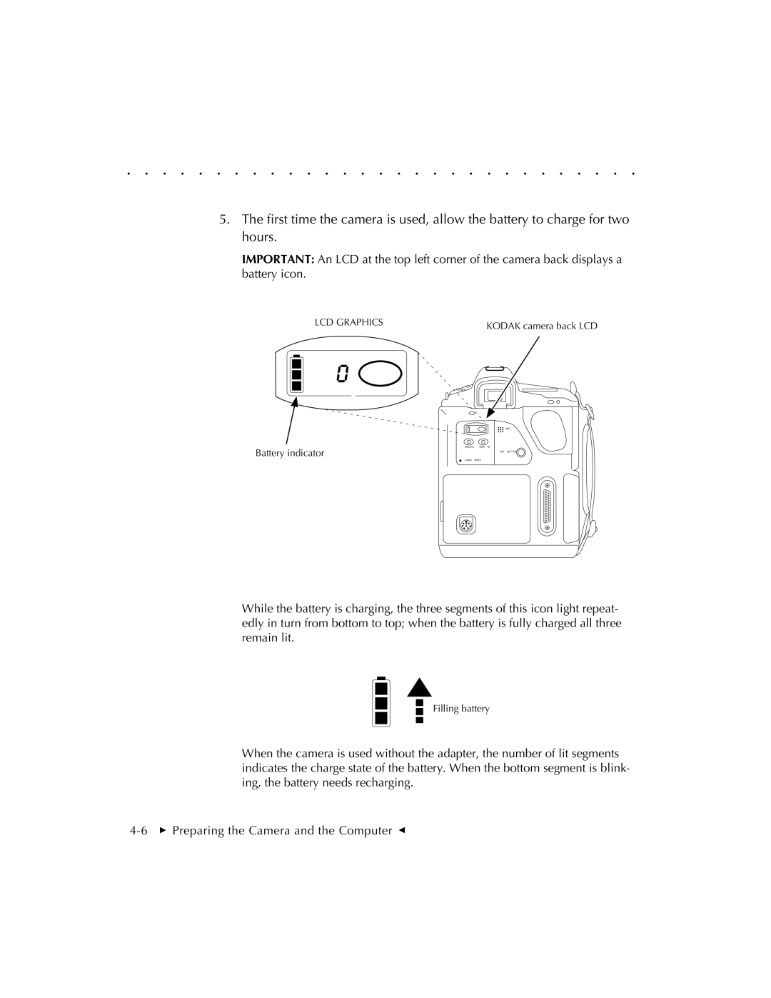 Kodak EOSDCS 1, EOSDCS 5, EOSDCS 3 user manual LCD Graphics 