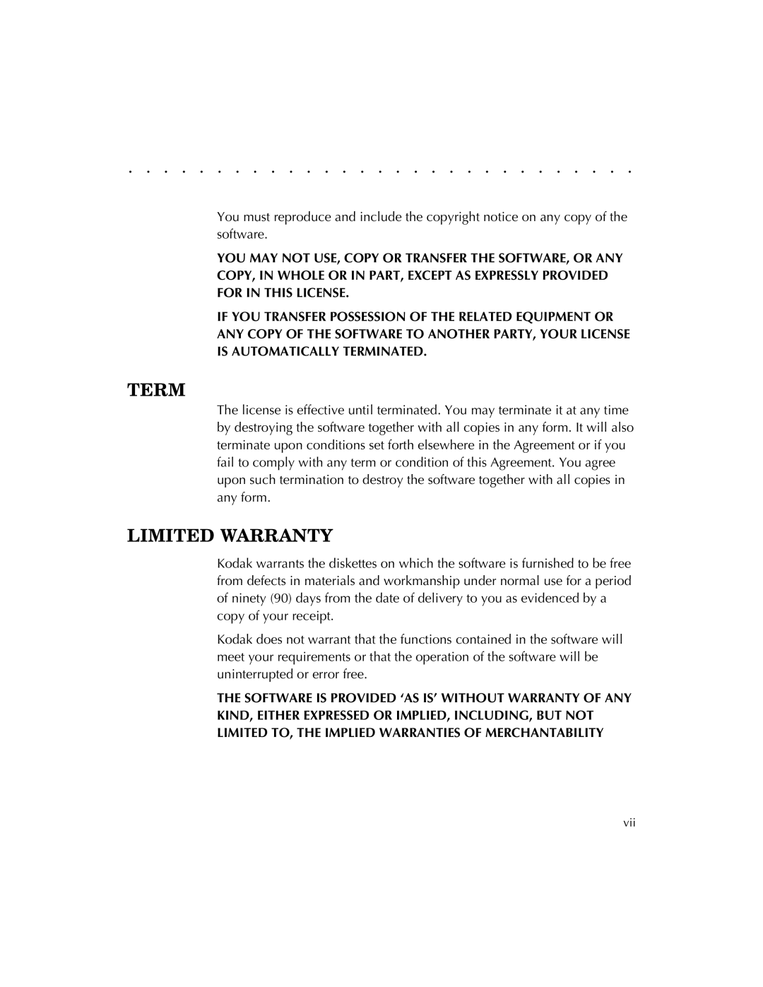 Kodak EOSDCS 3, EOSDCS 5, EOSDCS 1 user manual Term 