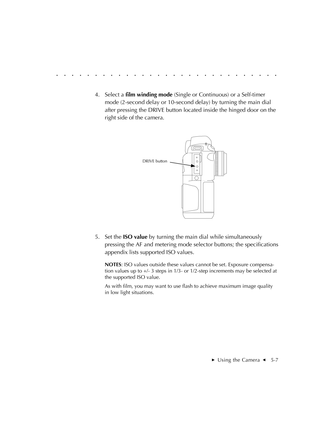 Kodak EOSDCS 5, EOSDCS 3, EOSDCS 1 user manual Drive button 