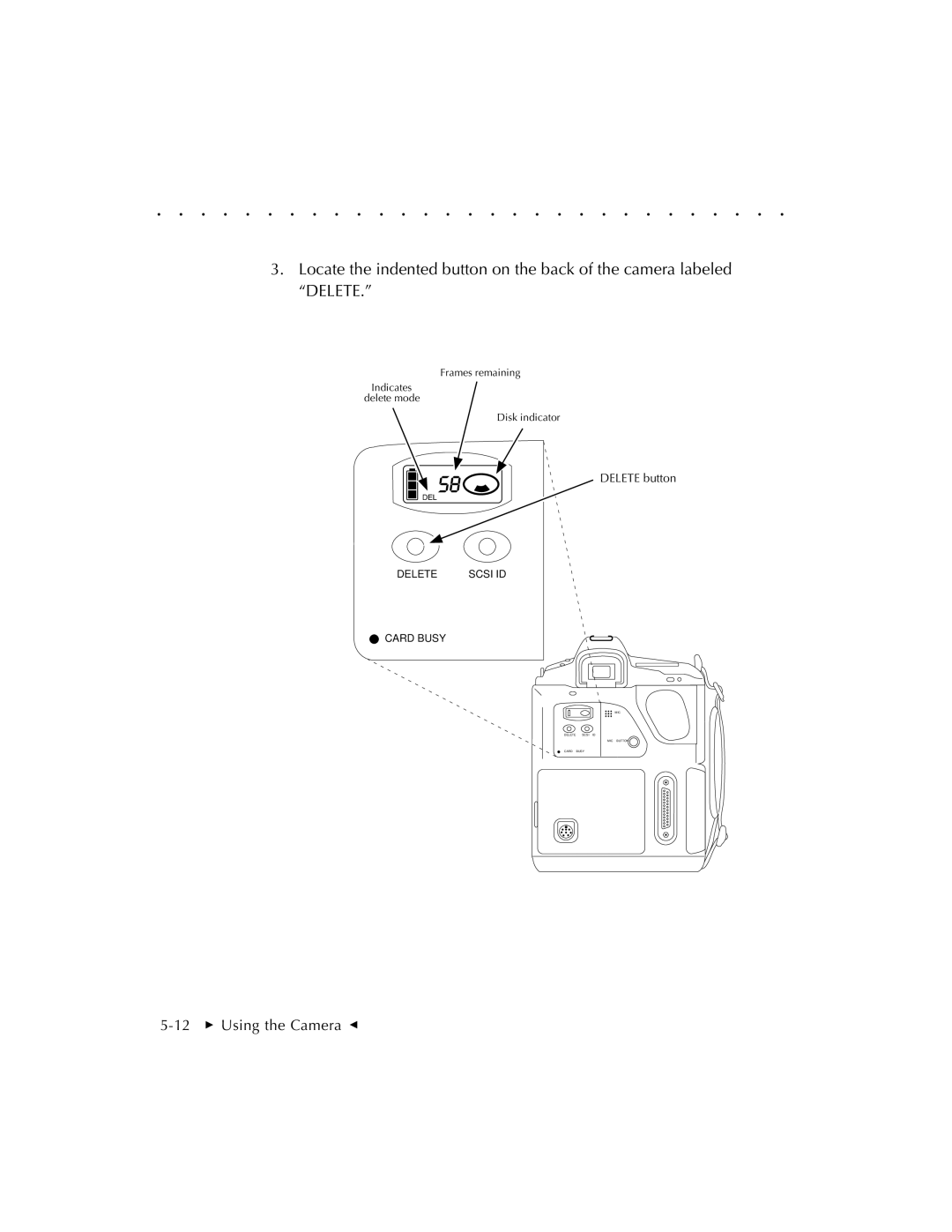 Kodak EOSDCS 1, EOSDCS 5, EOSDCS 3 user manual 12  Using the Camera G 