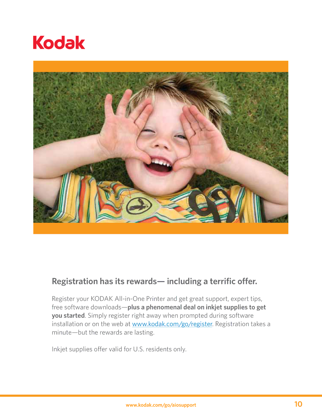 Kodak ESP 3 manual Registration has its rewards- including a terriﬁc offer 