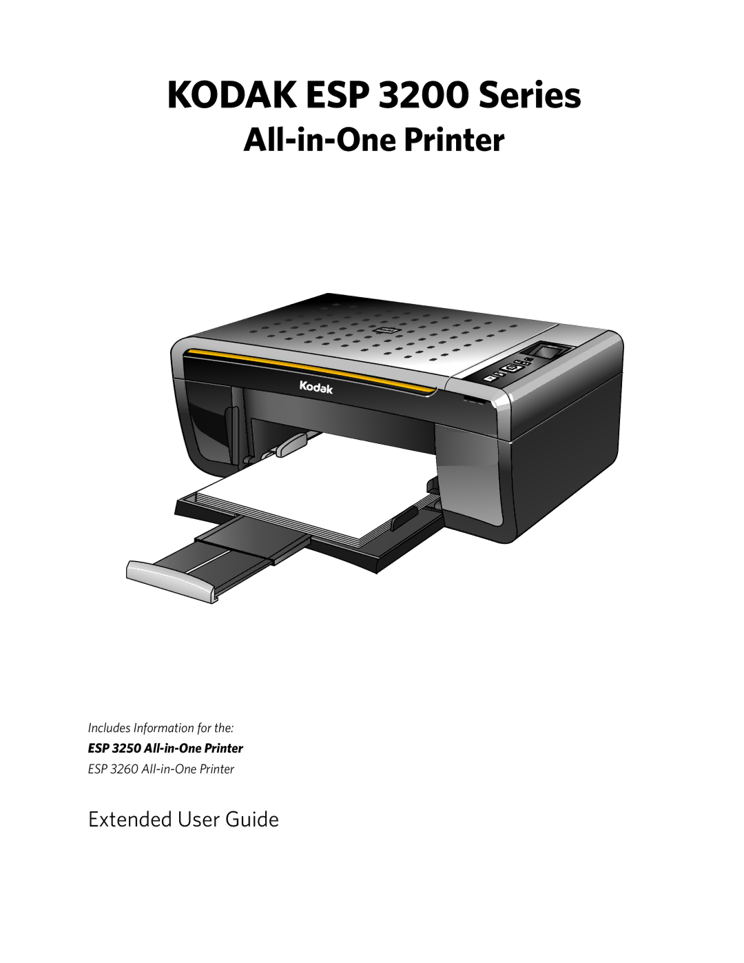 Kodak ESP 3260, ESP 3250 manual Kodak ESP 3200 Series 