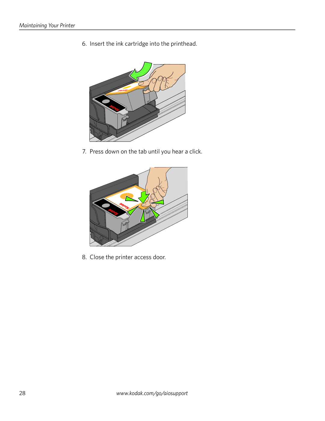 Kodak ESP 3200 Series, ESP 3260, ESP 3250 manual Maintaining Your Printer 