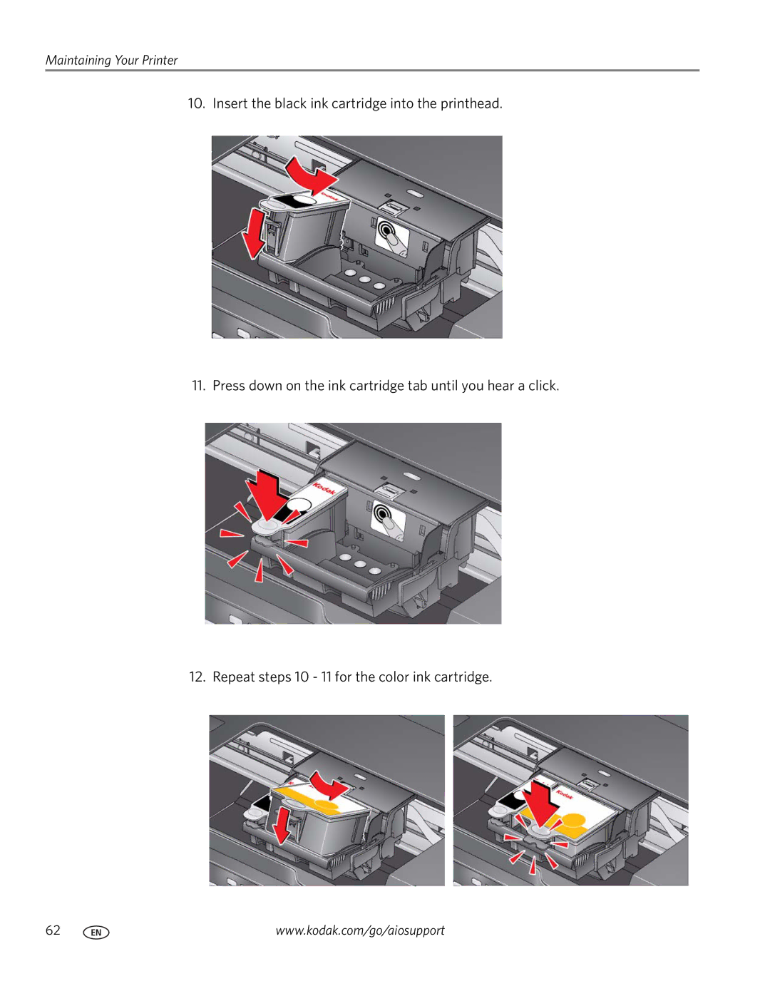 Kodak ESP 7200 Series manual Maintaining Your Printer 