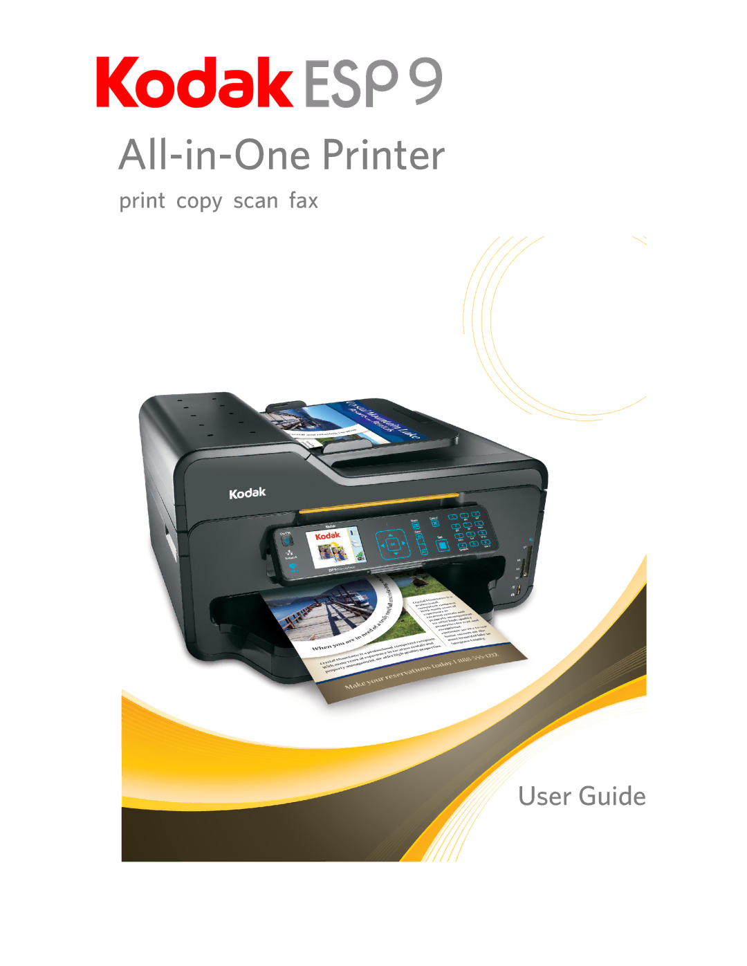 Kodak ESP 9 manual All-in-One Printer 