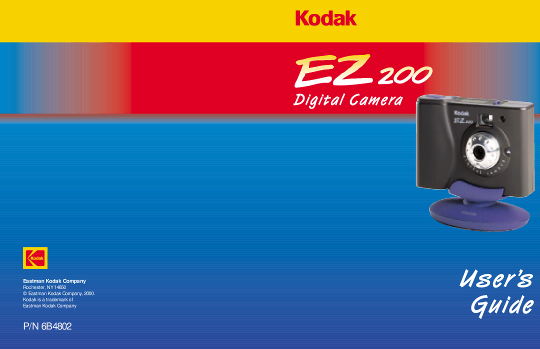 Kodak EZ 200 manual User’s Guide 