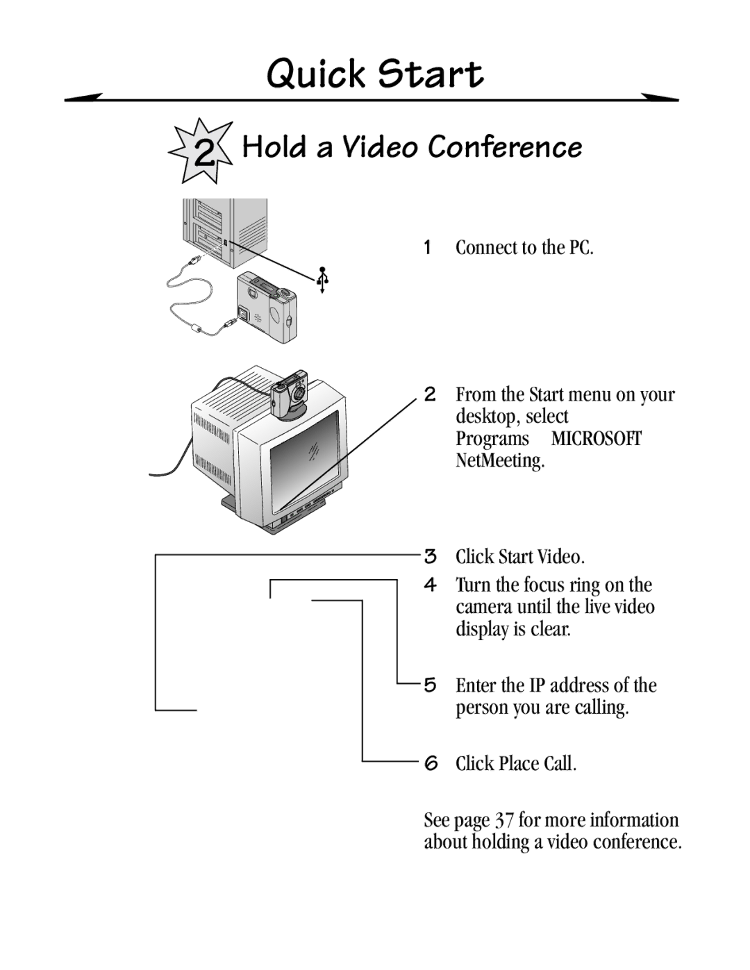 Kodak EZ 200 manual Hold a Video Conference 