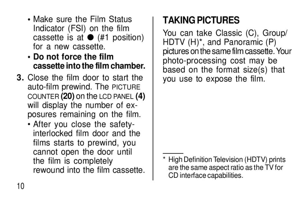 Kodak F350 manual Taking Pictures 