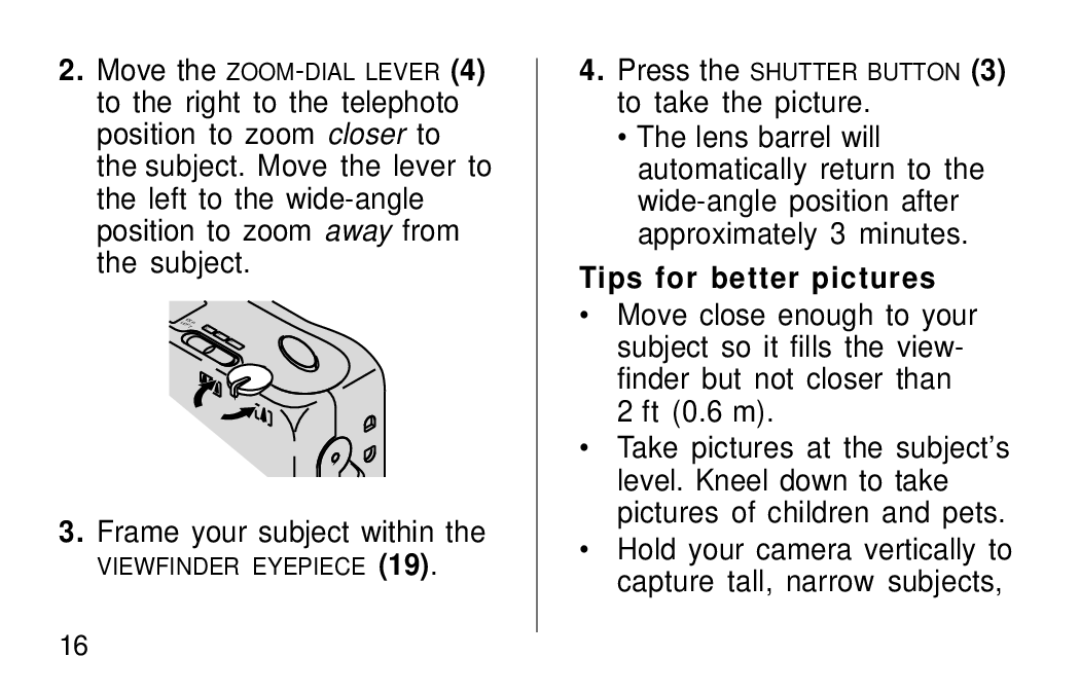 Kodak F600Zoom manual Frame your subject within, Tips for better pictures 