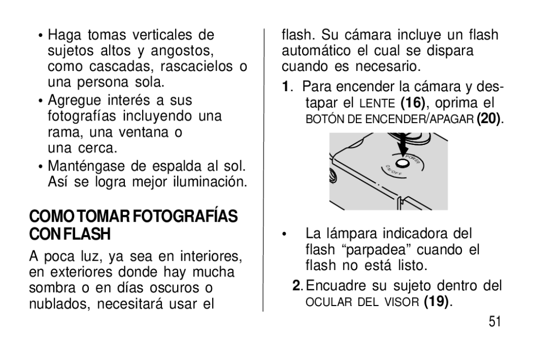 Kodak F600Zoom manual Como Tomar Fotografías CON Flash 