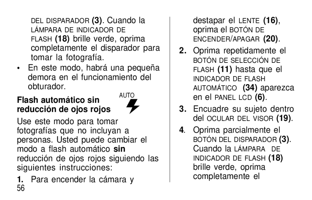 Kodak F600Zoom manual Encuadre su sujeto dentro, Oprima parcialmente el, Brille verde, oprima completamente el 