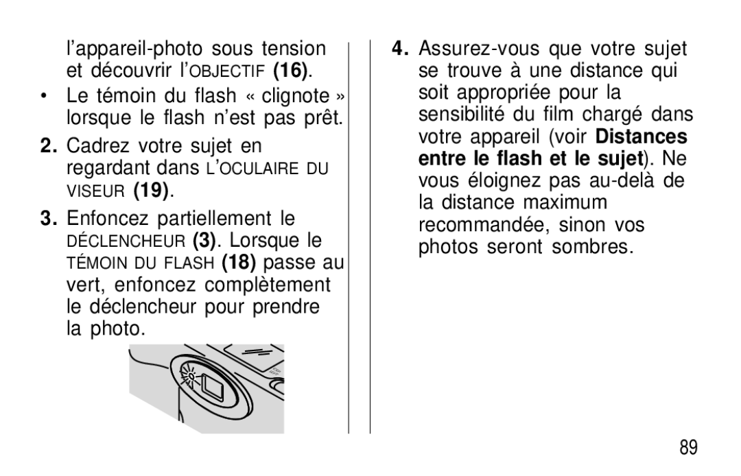 Kodak F600Zoom manual Viseur 