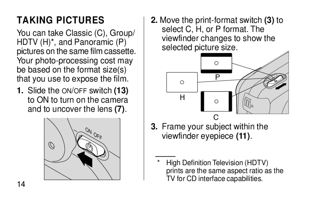 Kodak F620 Zoom manual Taking Pictures 