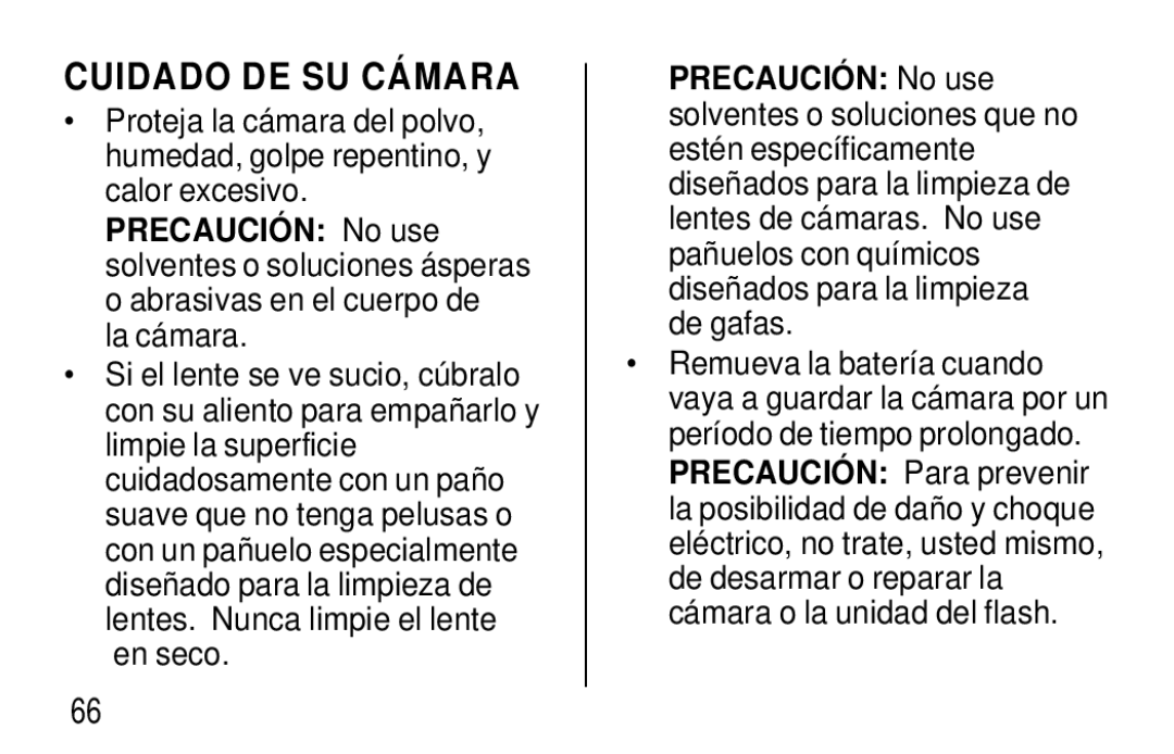 Kodak F620 Zoom manual Cuidado DE SU CÁ Mara, La cámara 