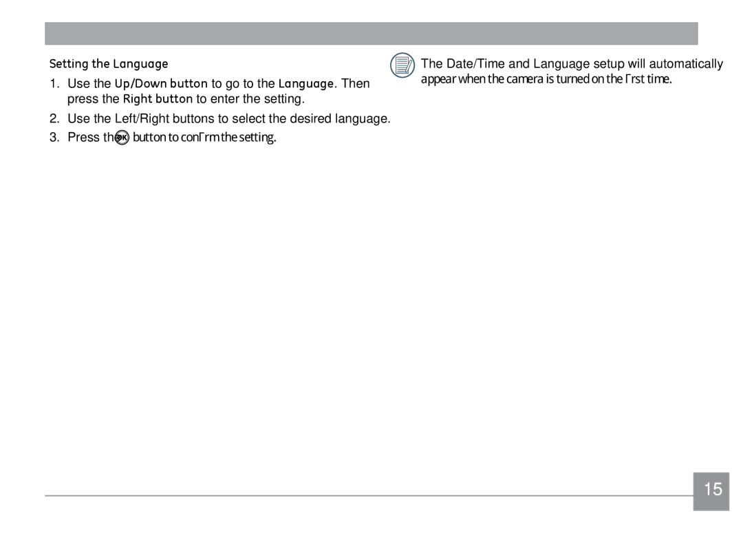 Kodak FD3 appendix Setting the Language 