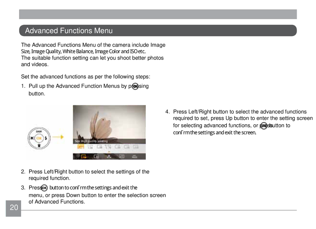 Kodak FD3 appendix Advanced Functions Menu 