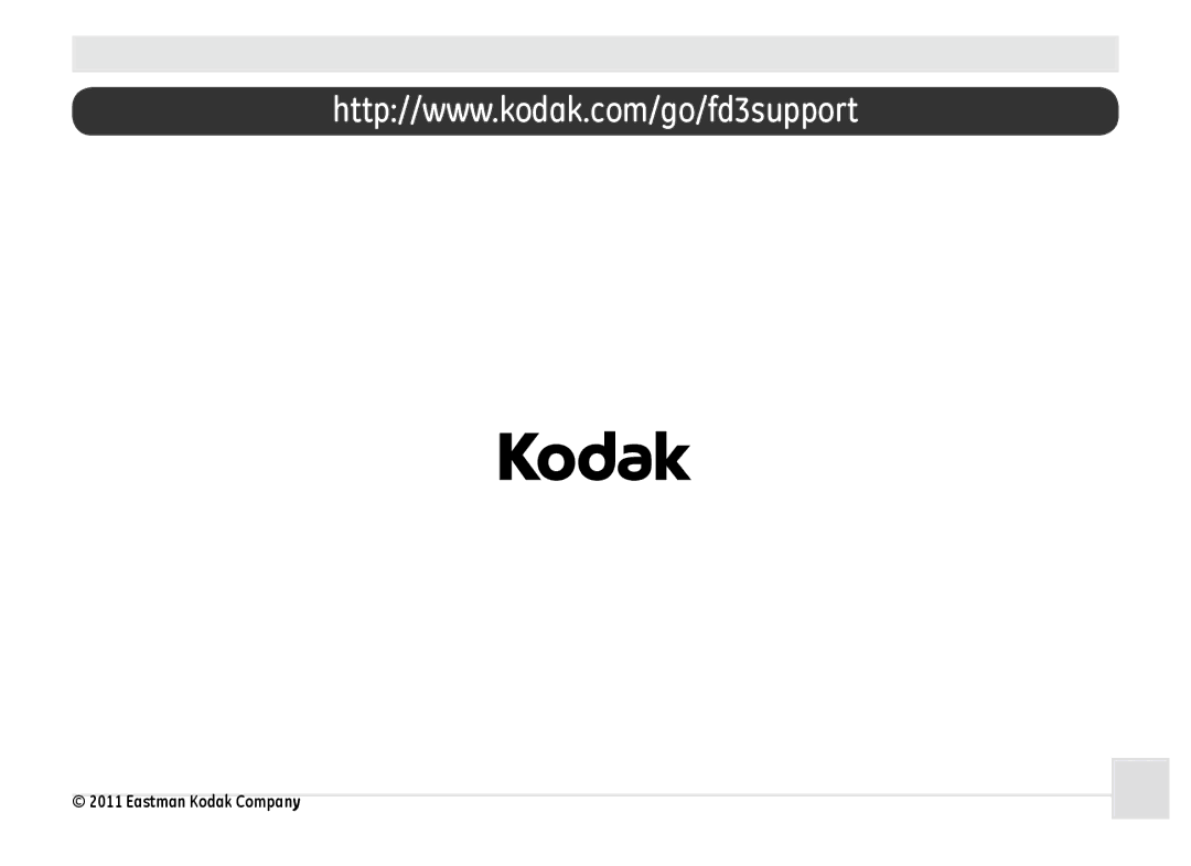 Kodak FD3 appendix Eastman Kodak Company 