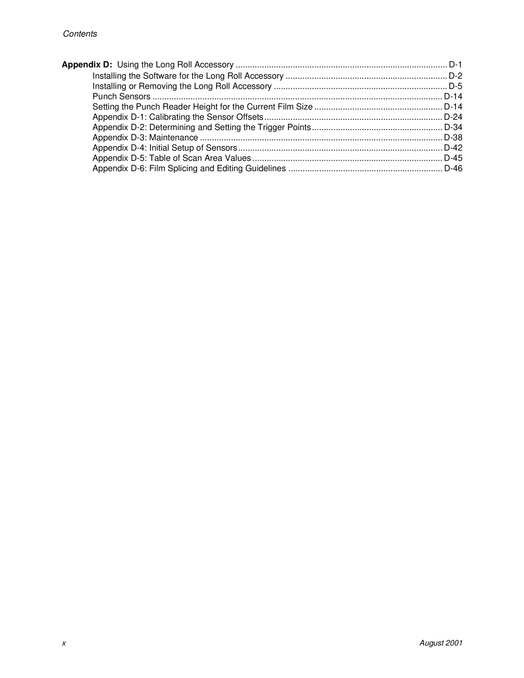 Kodak HR 500 manual Contents 