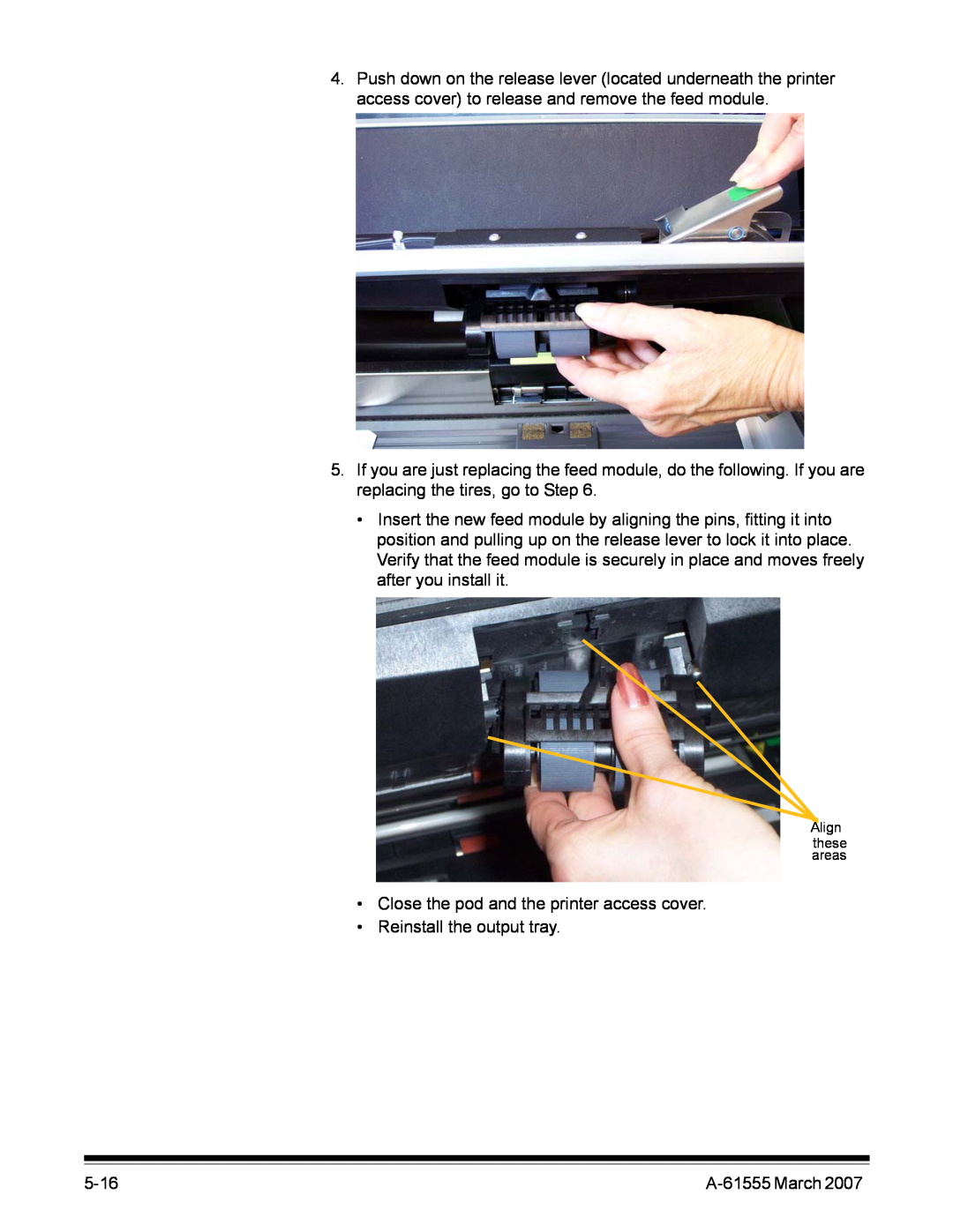 Kodak i1800 Series manual •Close the pod and the printer access cover 