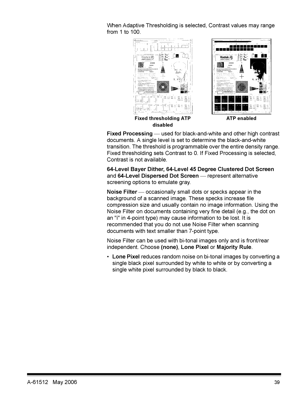 Kodak i30 / i40 manual Disabled 