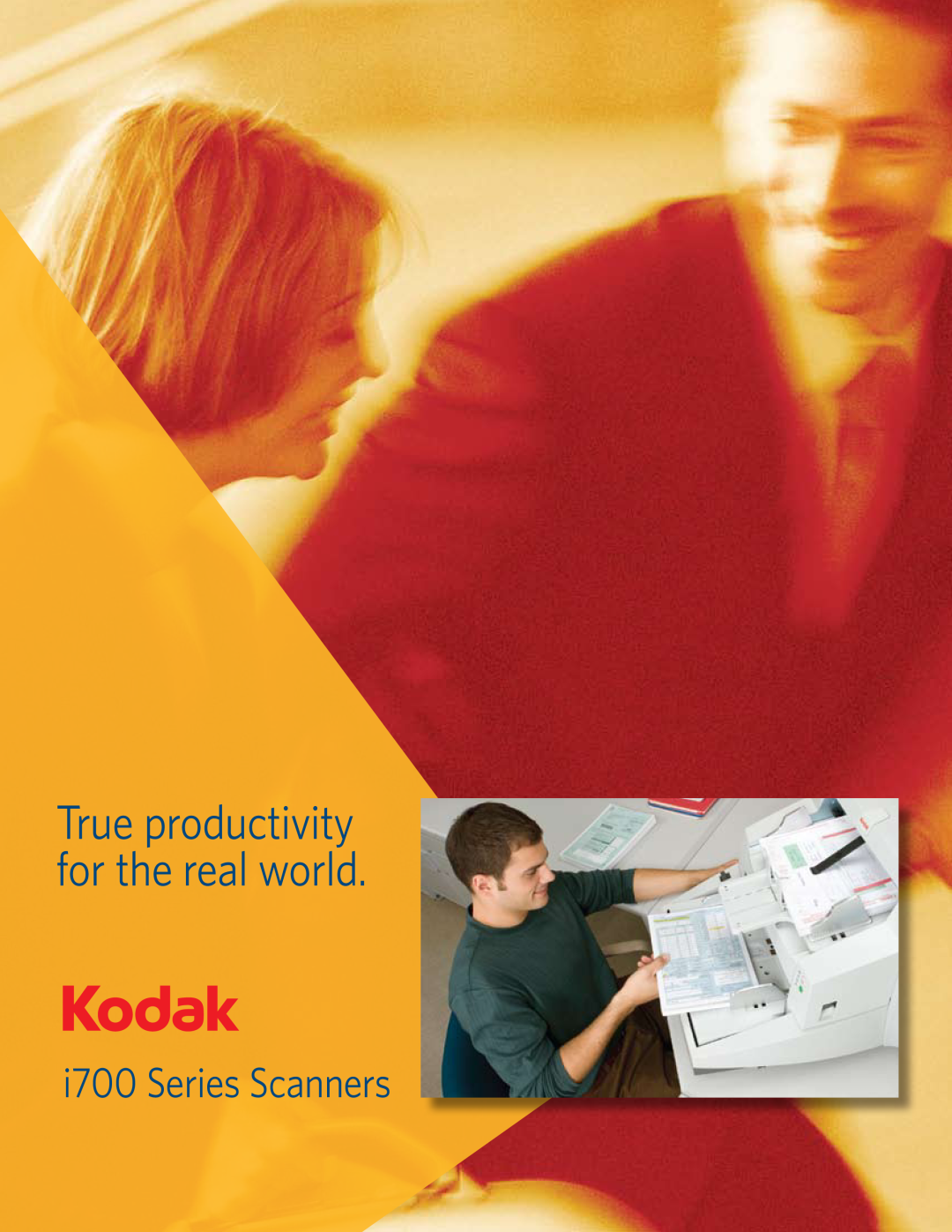 Kodak I700 manual i700 Series Scanners, True productivity for the real world 