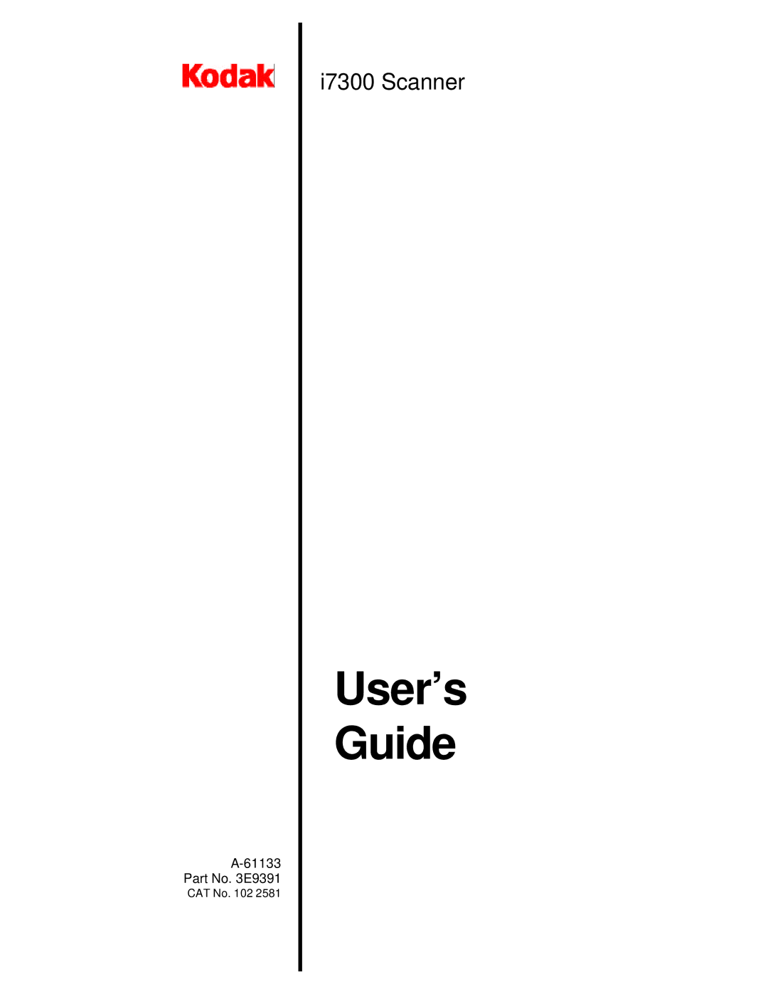 Kodak I7300 manual User’s Guide 