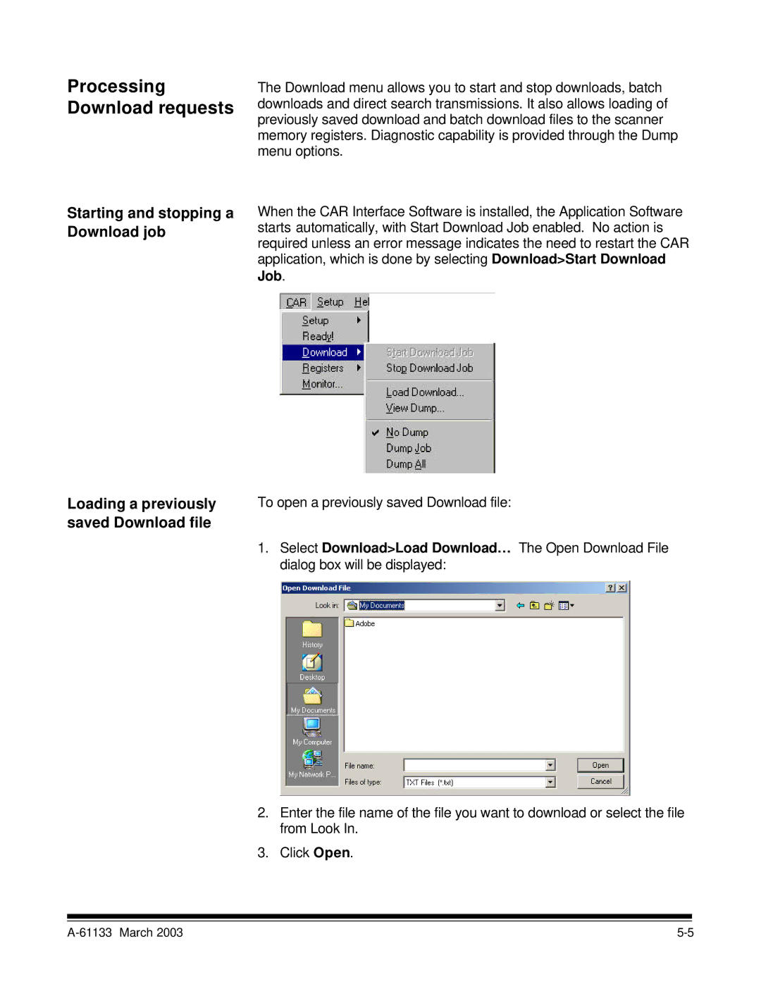 Kodak I7300 manual Processing Download requests 