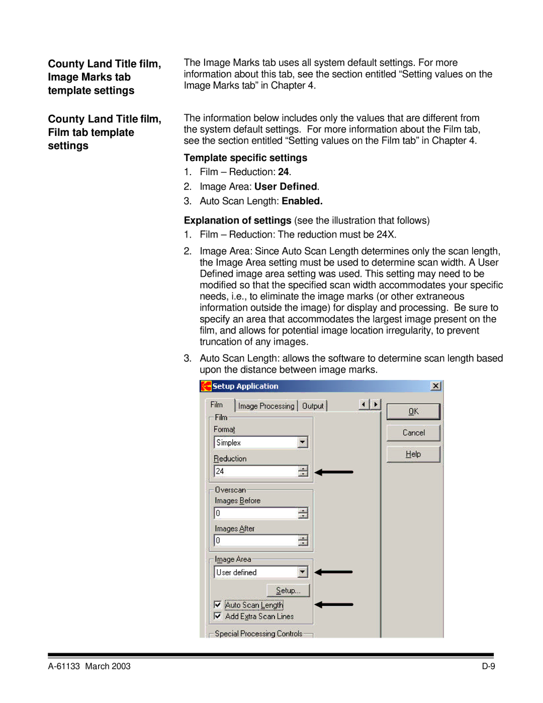 Kodak I7300 manual Template specific settings 