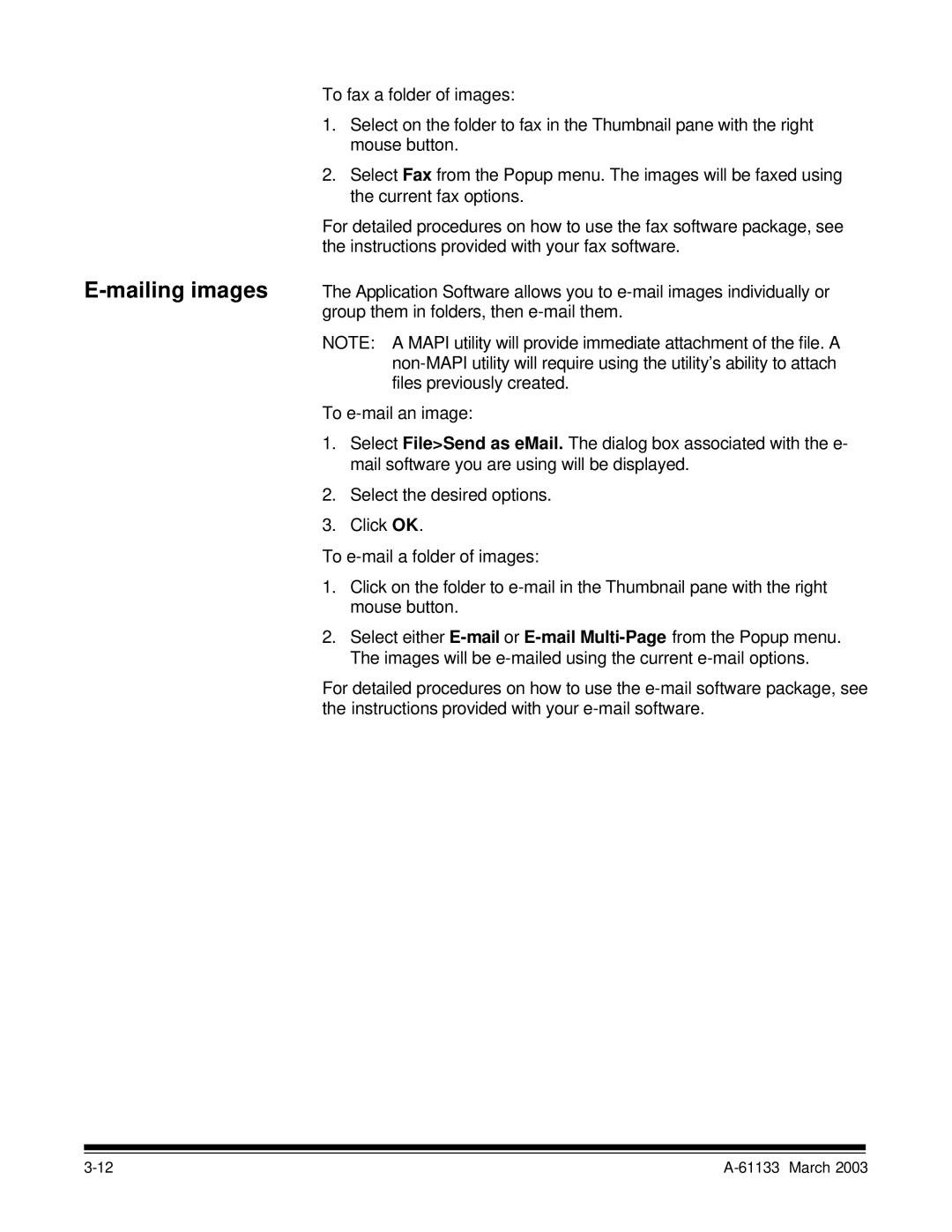 Kodak I7300 manual Mailing images 