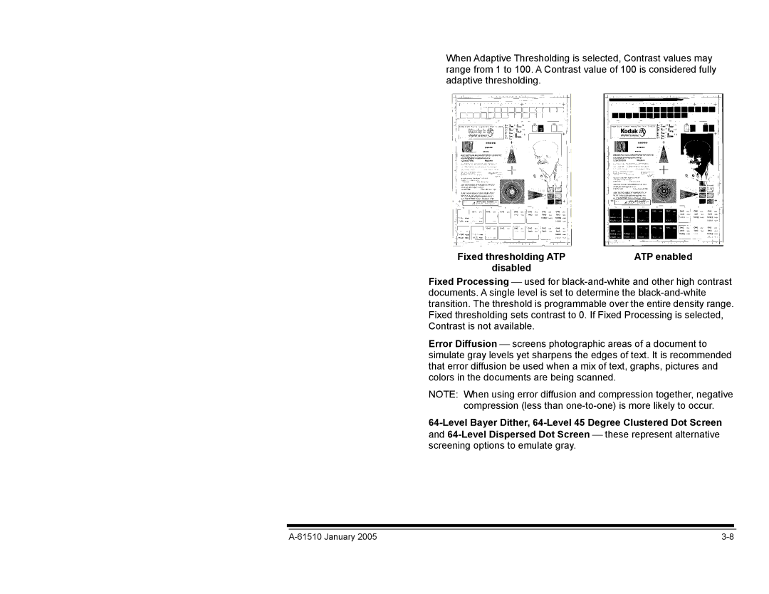 Kodak i800 Series manual Disabled 