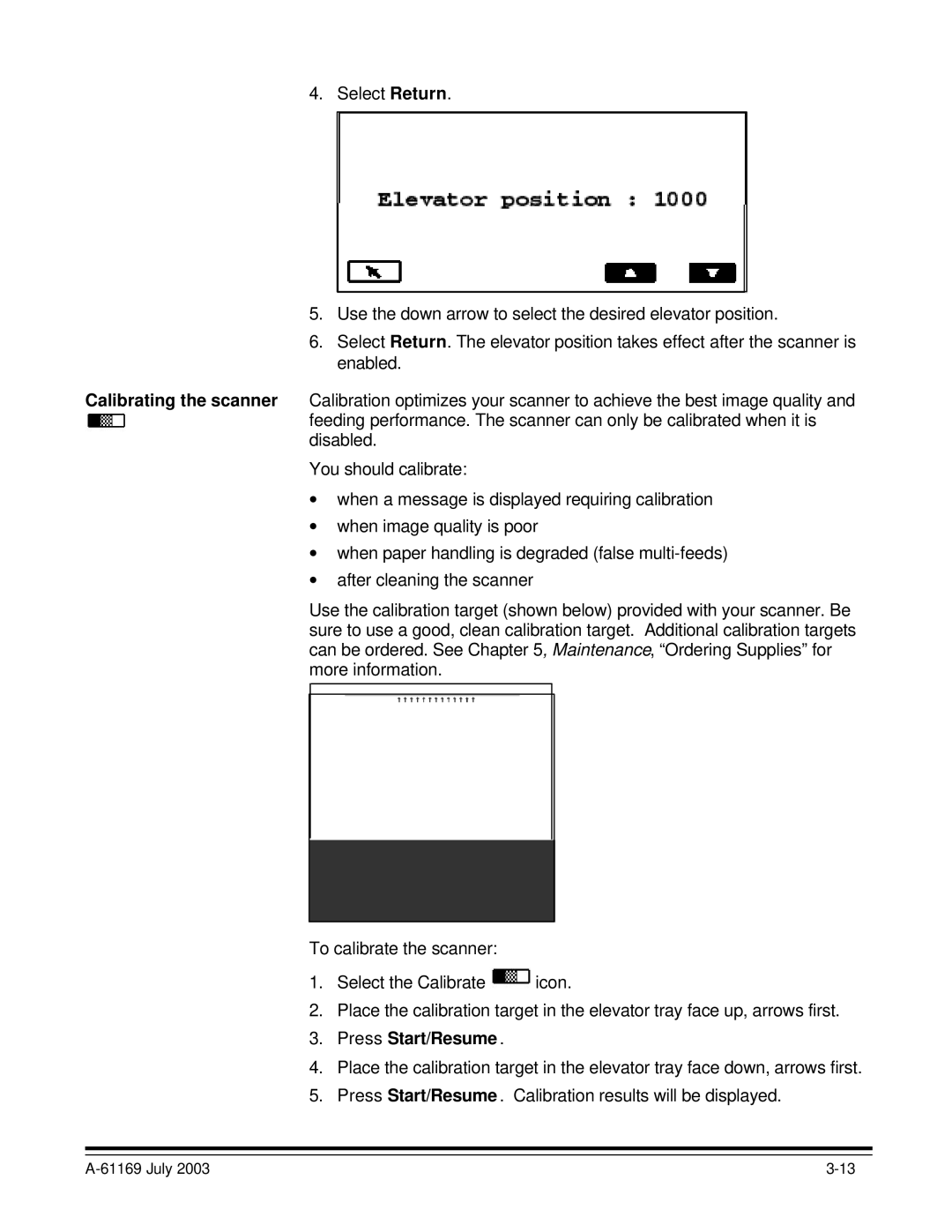 Kodak i800 Series manual Press Start/Resume 