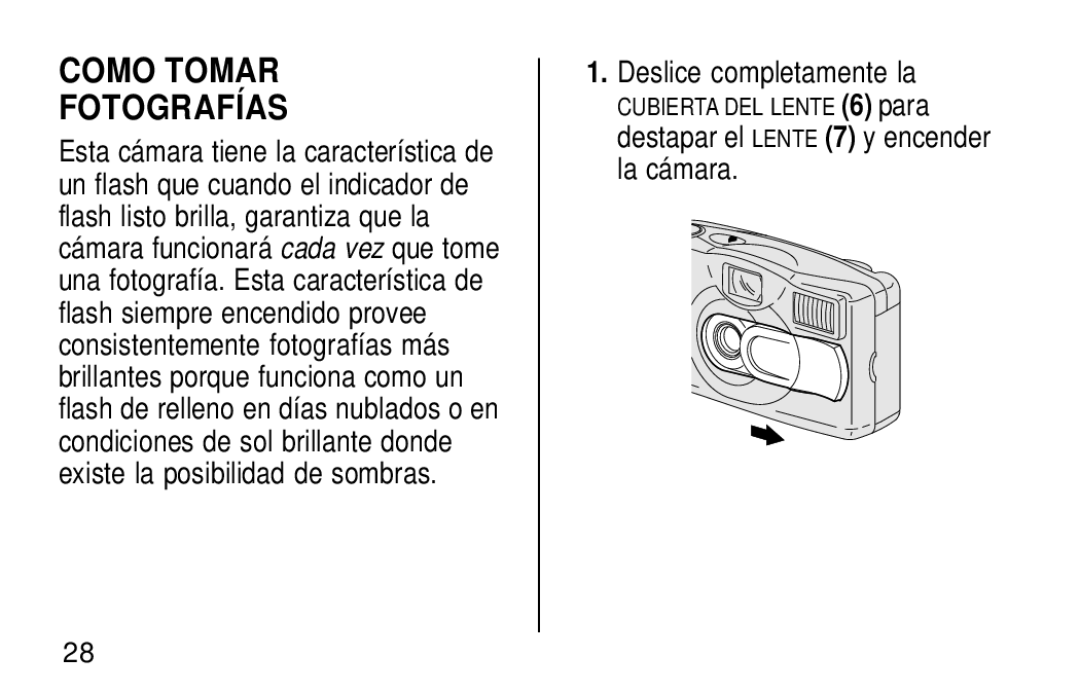 Kodak KB18 manual Como Tomar Fotografías 