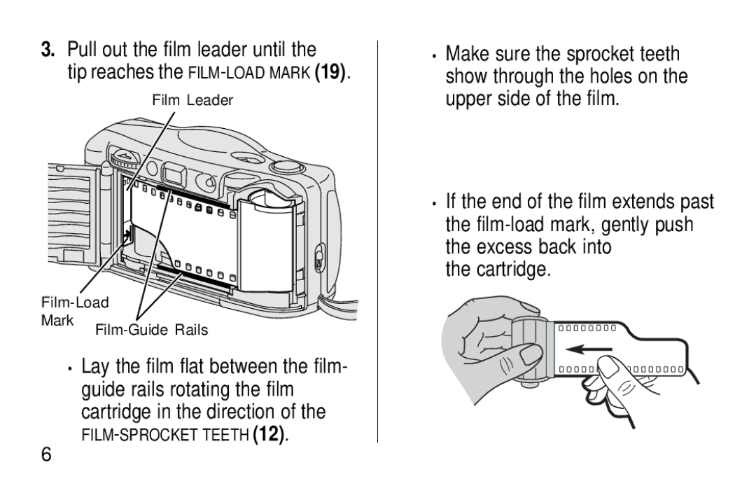 Kodak KB18 manual Lay the film flat between the film, Cartridge 