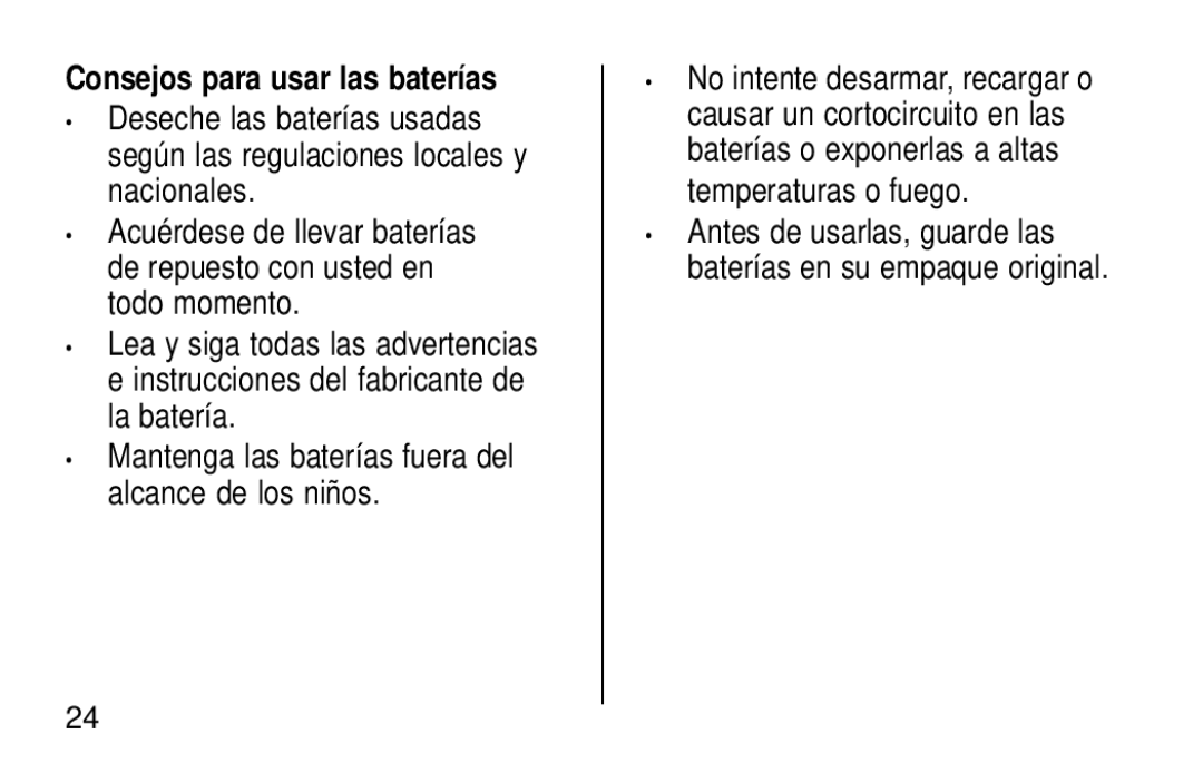 Kodak KB28 manual Consejos para usar las baterías 