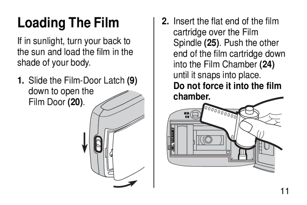 Kodak KD40 manual Loading The Film, Film Door 