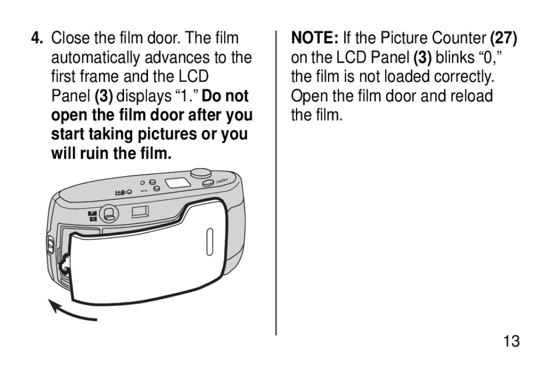 Kodak KD40 manual On/Off 