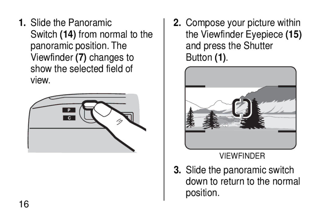 Kodak KD40 manual Viewfinder 