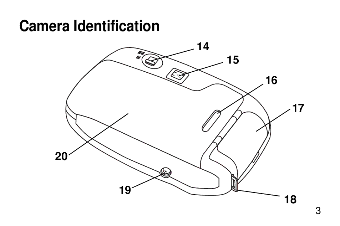 Kodak KD40 manual Camera Identification 