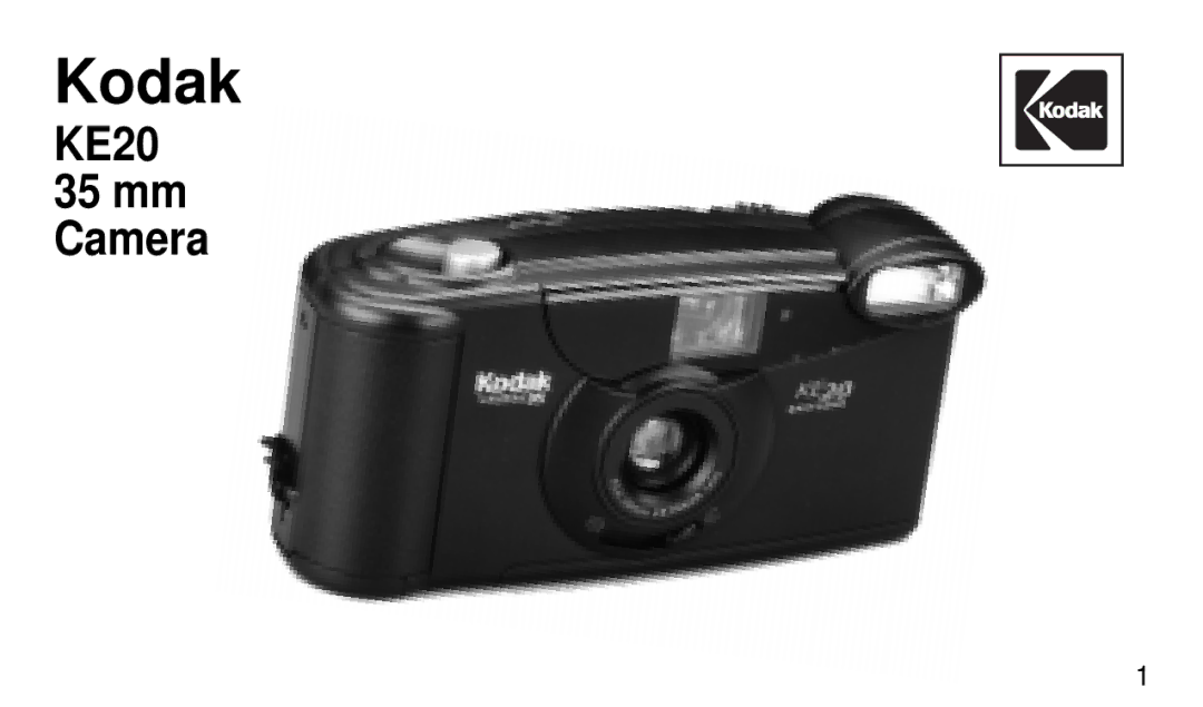 Kodak KE 20 manual Kodak, KE20 35 mm Camera 