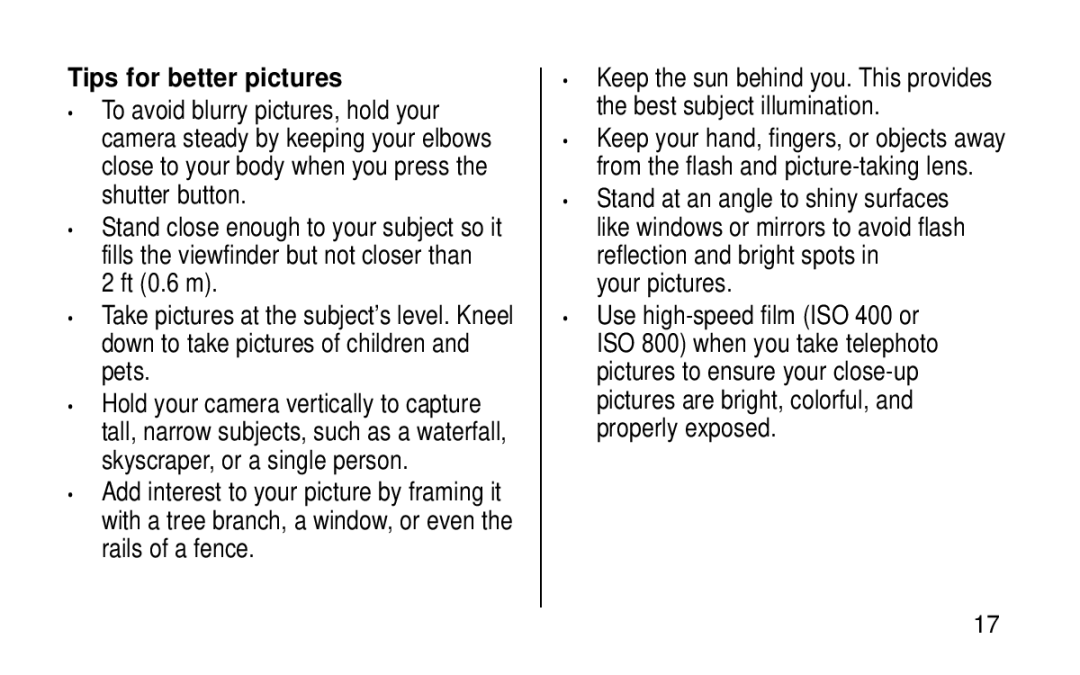 Kodak KE115 Zoom manual Tips for better pictures, Your pictures 