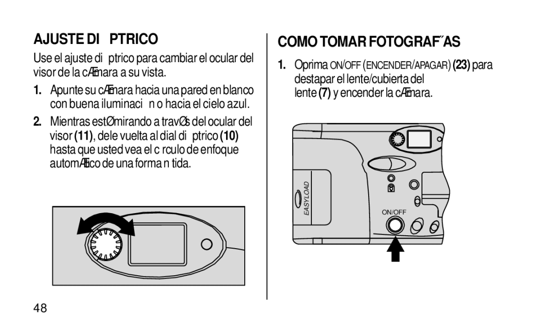 Kodak KE115 Zoom manual Ajuste DIÓ Ptrico, Como Tomar Fotografías 