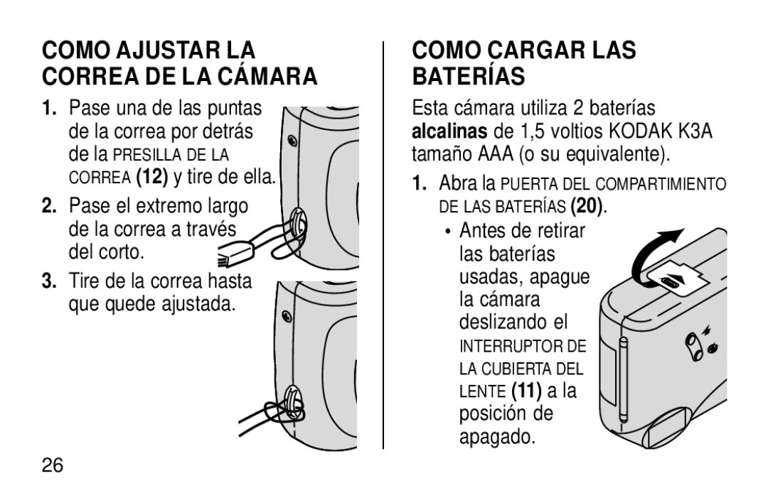 Kodak KE30 manual Como Cargar LAS Baterías, Antes de retirar 