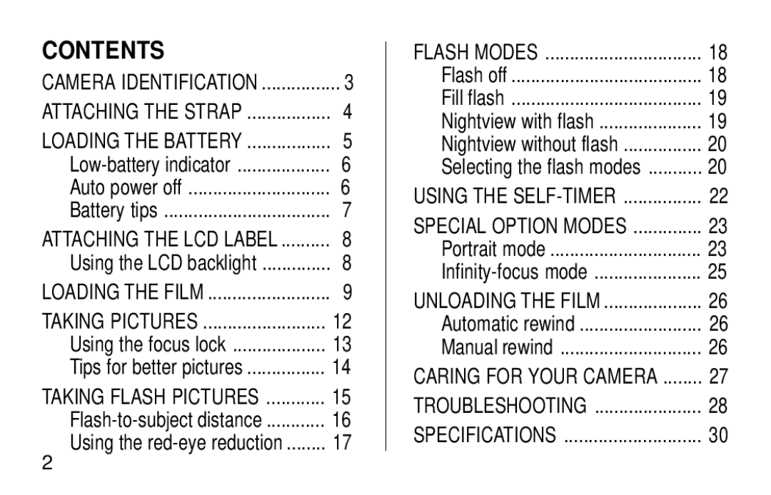 Kodak KE60 manual Contents 