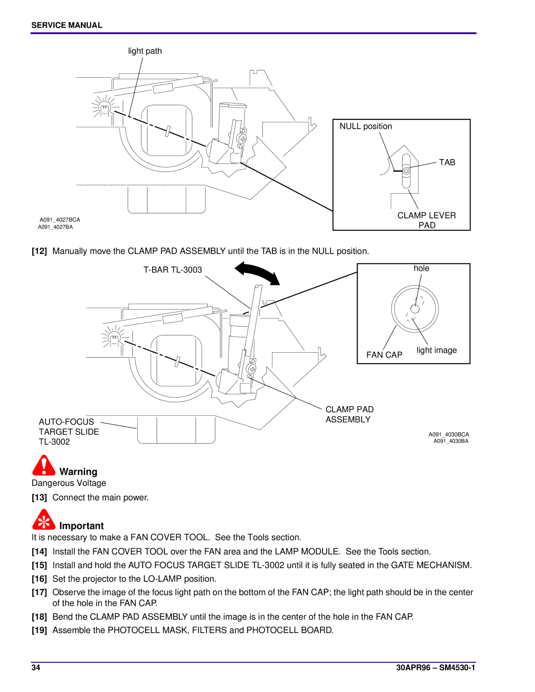 Kodak J-E PLUS, KKE PLUS, E-PLUS SLIDE service manual Pad, Clamp PAD, AUTO-FOCUS Assembly Target Slide 