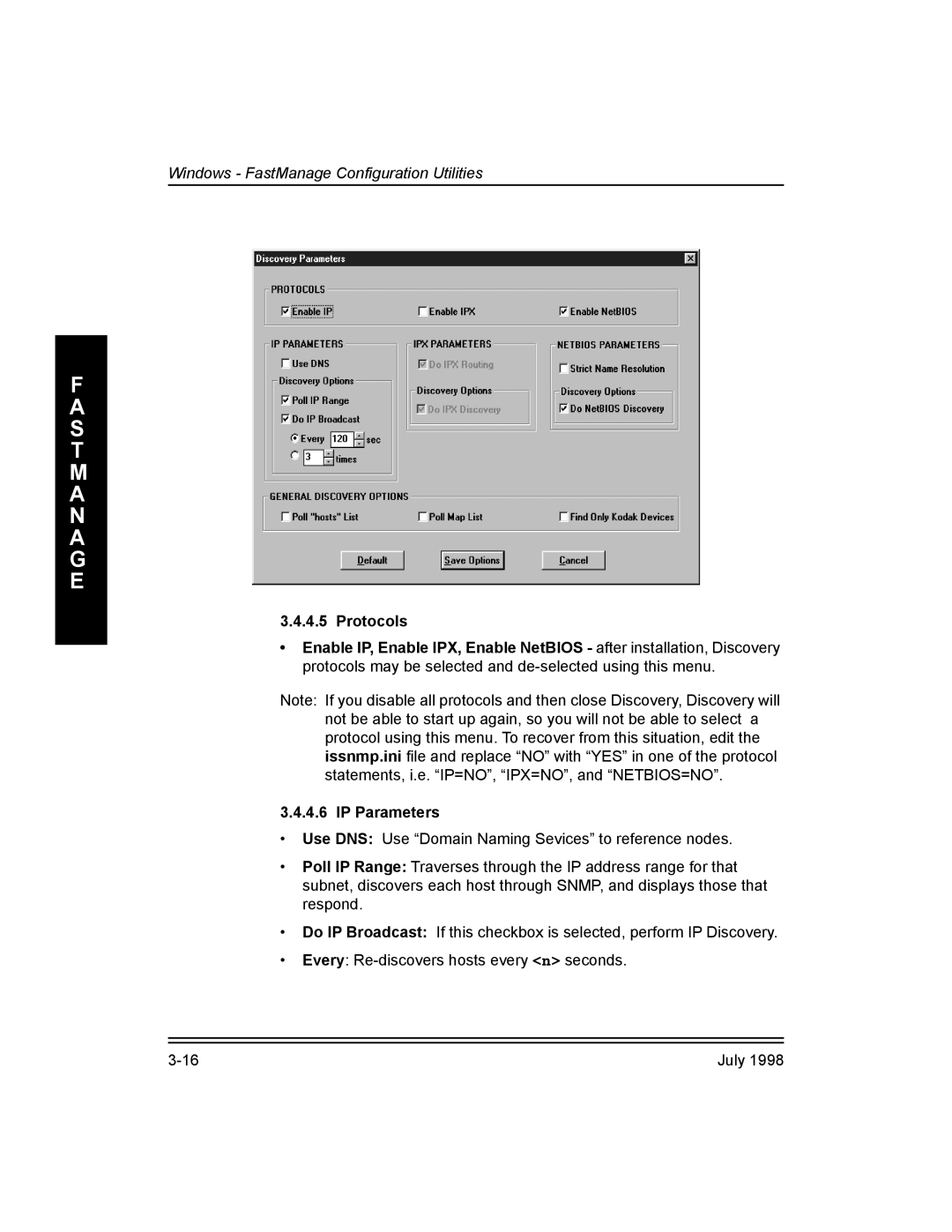 Kodak Kodak 10/100 Network Interface Card, 3H0610 manual Windows FastManage Configuration Utilities 